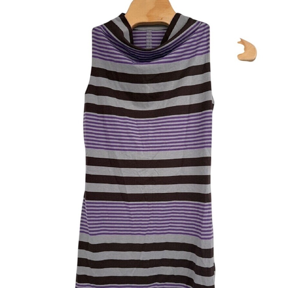 Patagonia Women's dress‎ Au Bateau Sleeveless Size M Purple stripes Stretch